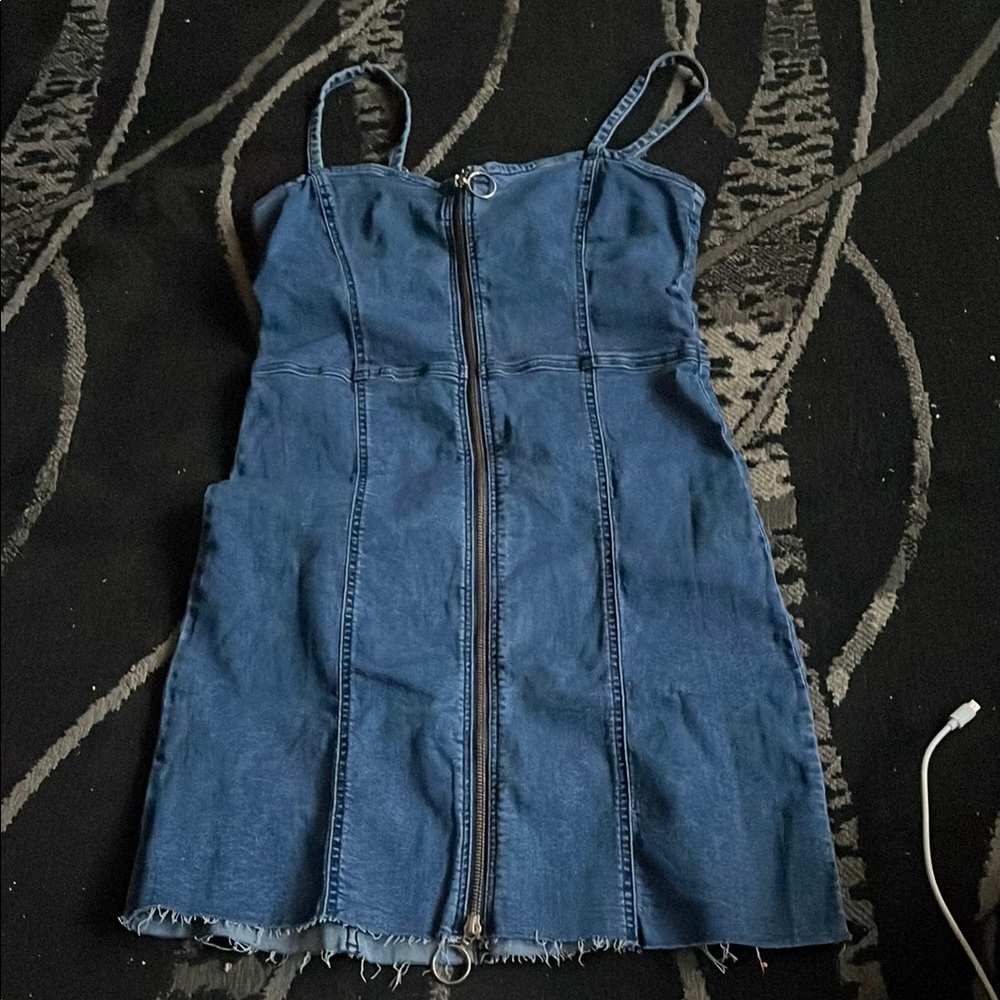 Zara Blue Denim Dress